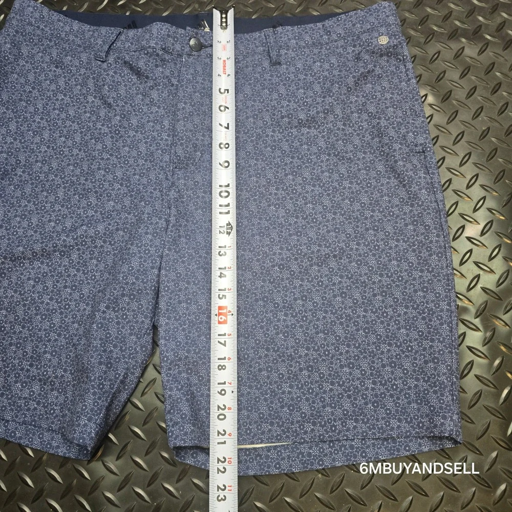 Adidas Mens Ultimate365 Golf Shorts Blue Floral Geometric HR7935 Size 42